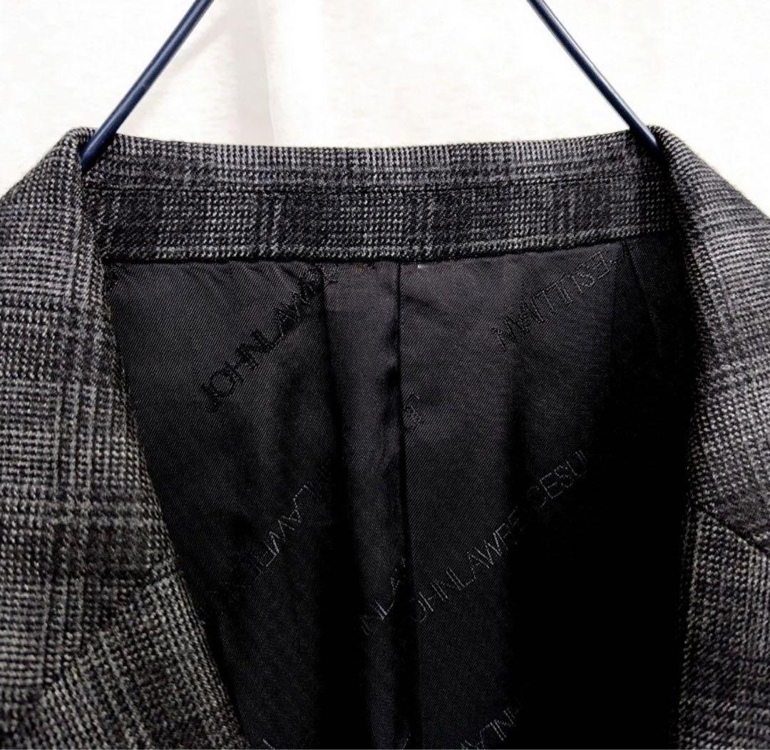 JOHN LAURENCE SULLIVAN グレー系チェック柄スーツ　38