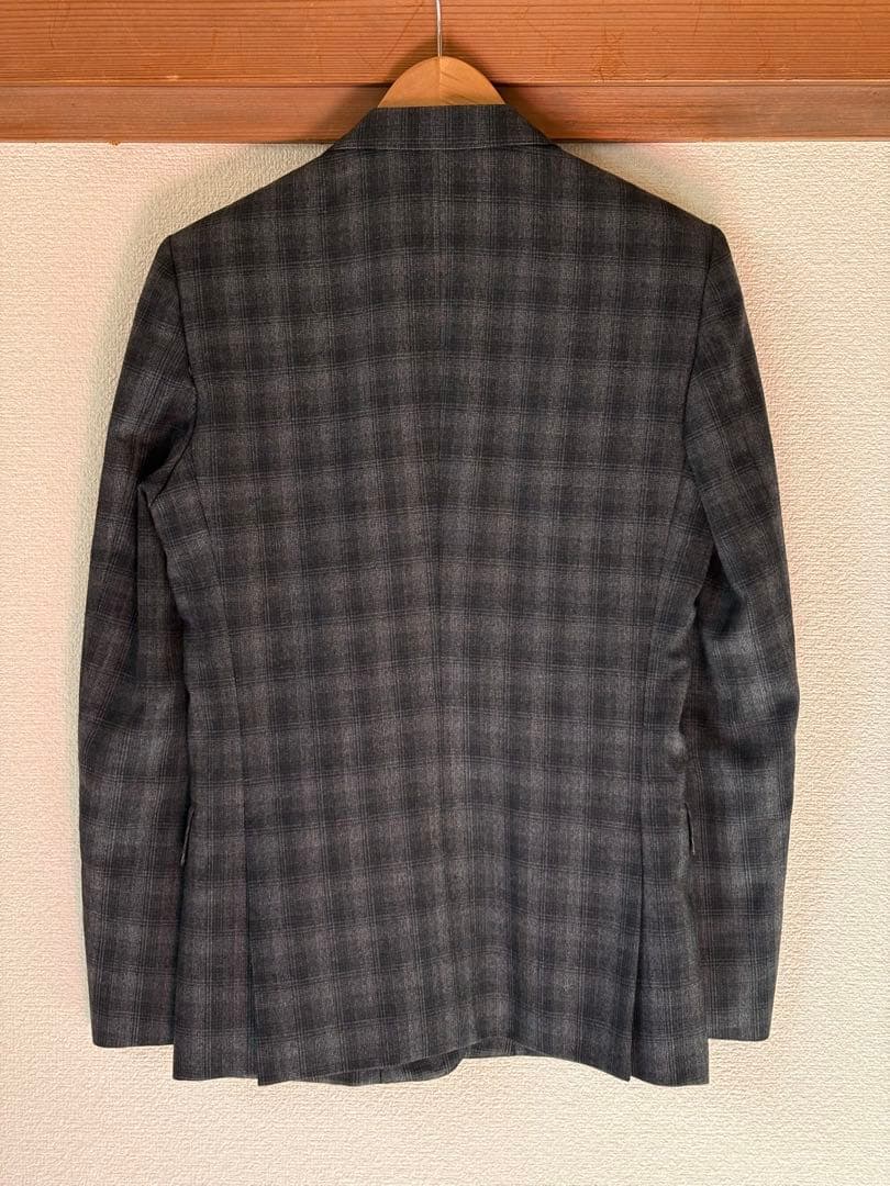JOHN LAURENCE SULLIVAN グレー系チェック柄スーツ　38