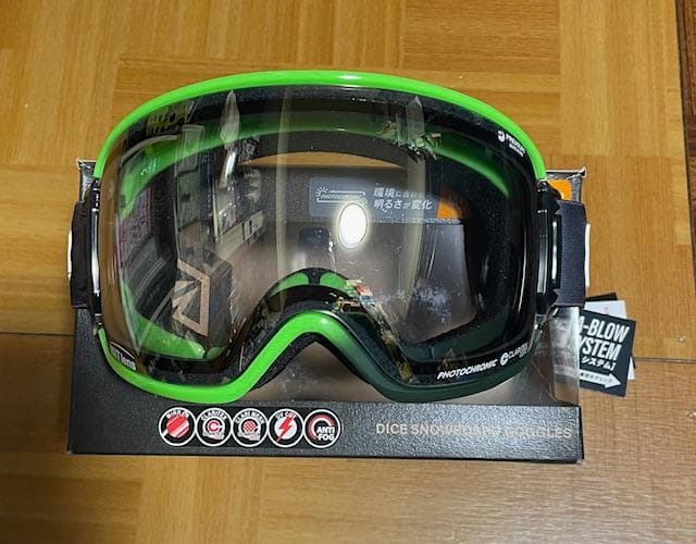 DICE新品BANKゴーグル 調光MITグリーン人気モデル 32%OFFダイス