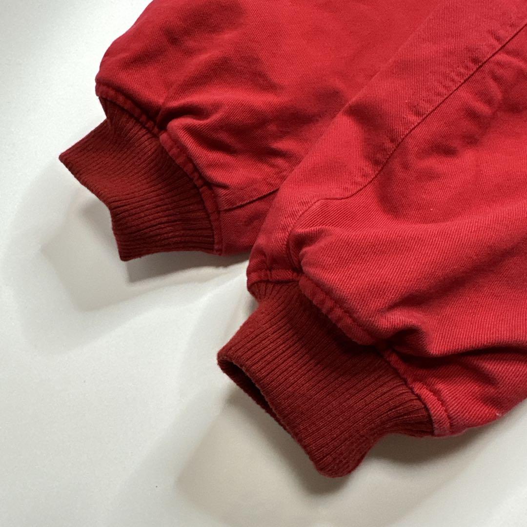 【美品】ピンクハウス　イニシャルロゴ　ワッペン　ブルゾン　クマ刺繍　レッド　赤