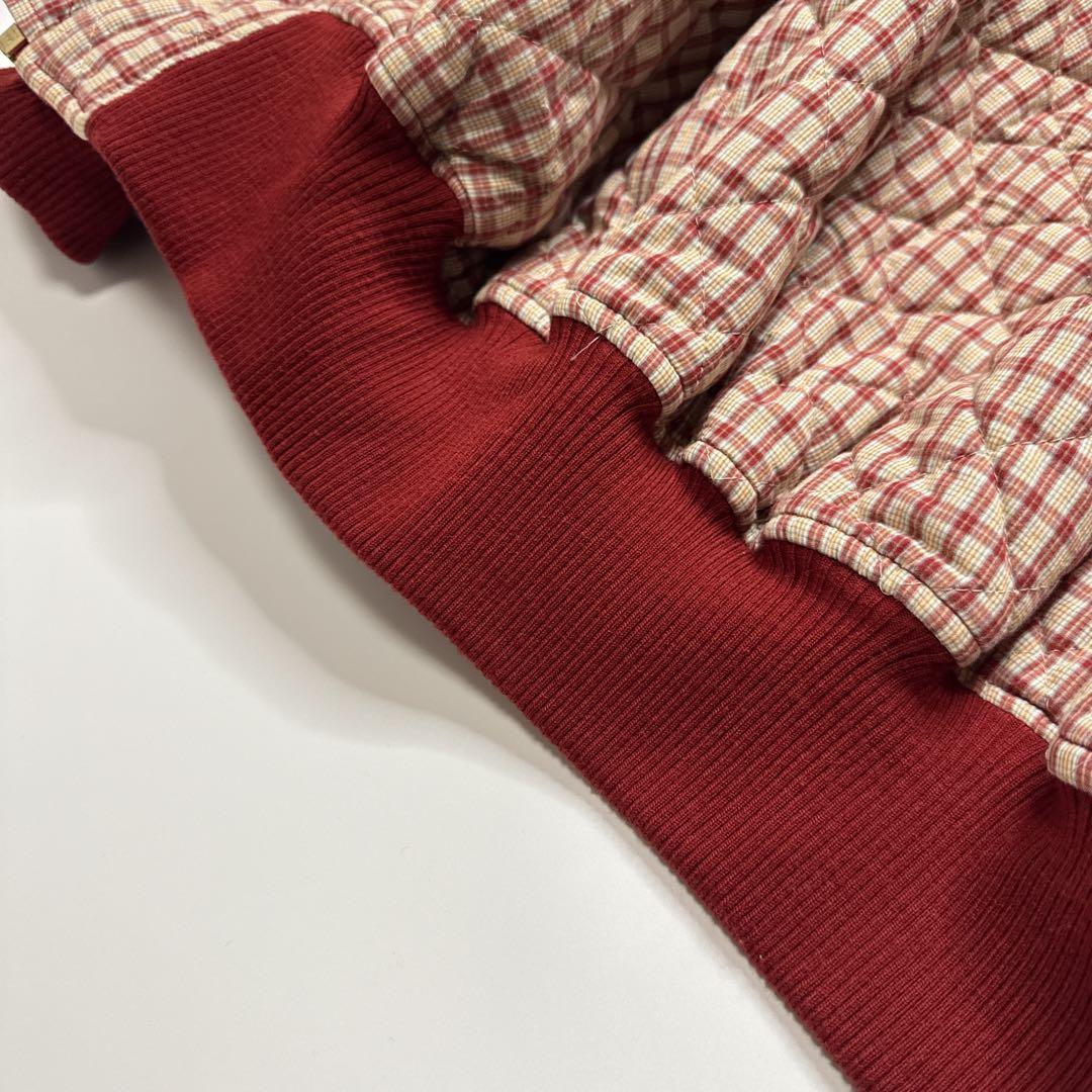 【美品】ピンクハウス　イニシャルロゴ　ワッペン　ブルゾン　クマ刺繍　レッド　赤