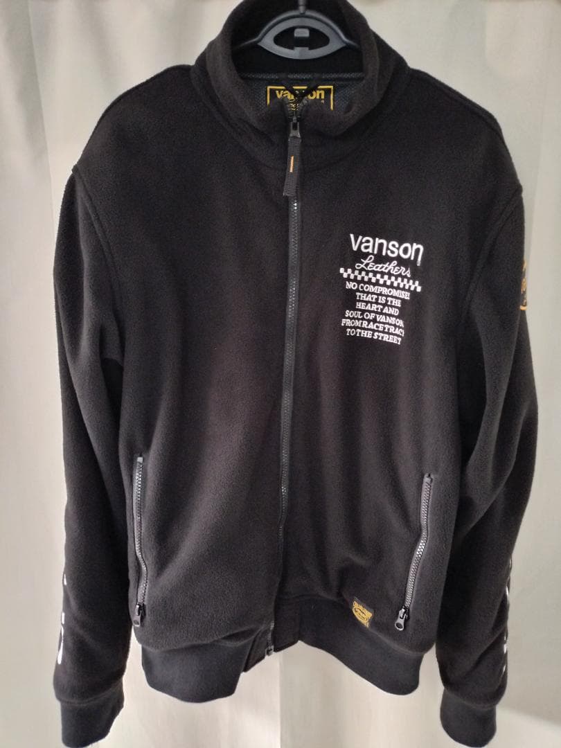 VANSON バンソン　フリース ジャケット タグ　プロテクター付き　XL