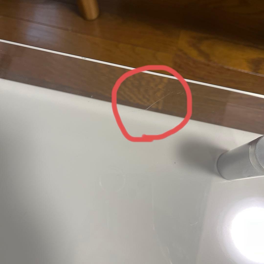 【再値下げ】dinos ガラス 二重天板昇降式リフティングテーブル ホワイト