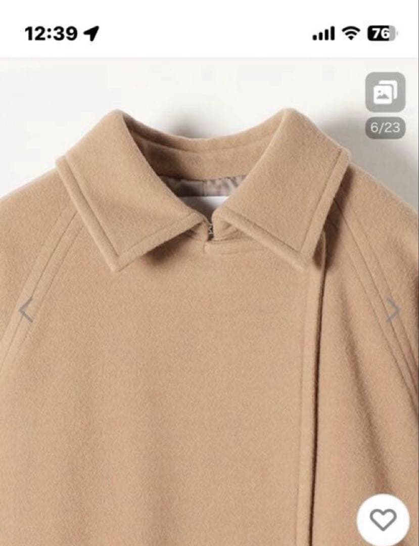 ステンカラーコート バルマカーンコクーン　SHIPS any