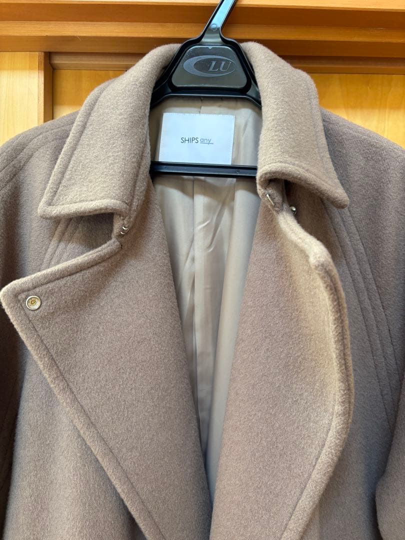 ステンカラーコート バルマカーンコクーン　SHIPS any