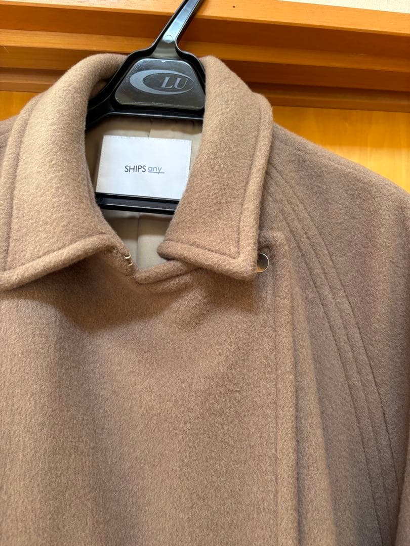 ステンカラーコート バルマカーンコクーン　SHIPS any