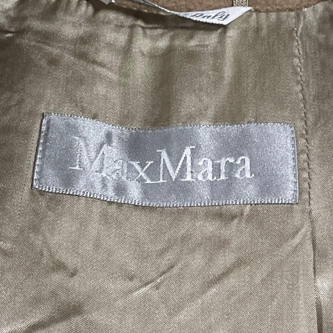 美品● MaxMara マックスマーラ ロングコート ベルト キャメル ベージュ