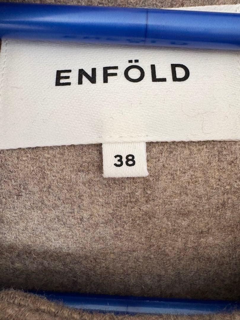 エンフォルド　メルトン スクエアカラー ボックス コート