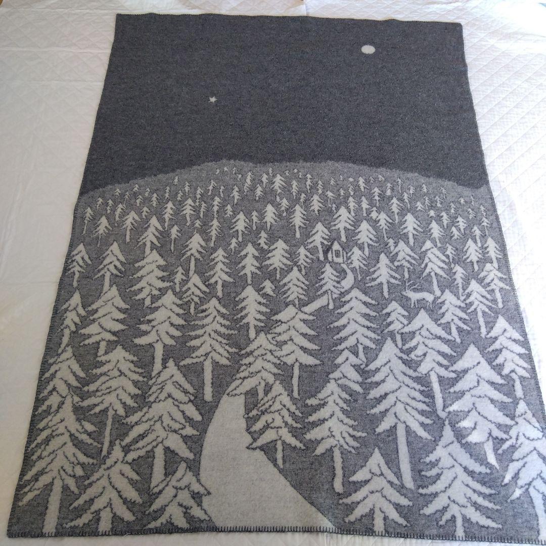 KLIPPAN✕mina perhonen 　ウールブランケット　グレー