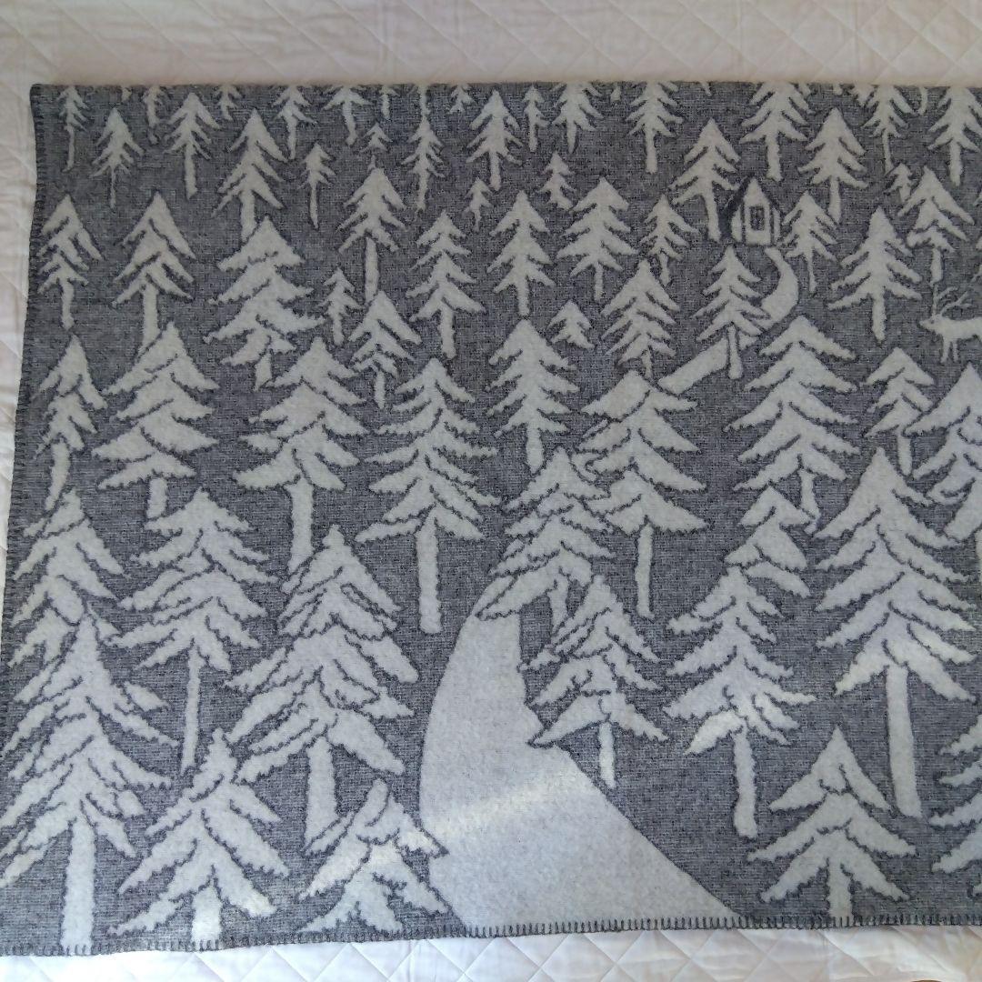 KLIPPAN✕mina perhonen 　ウールブランケット　グレー