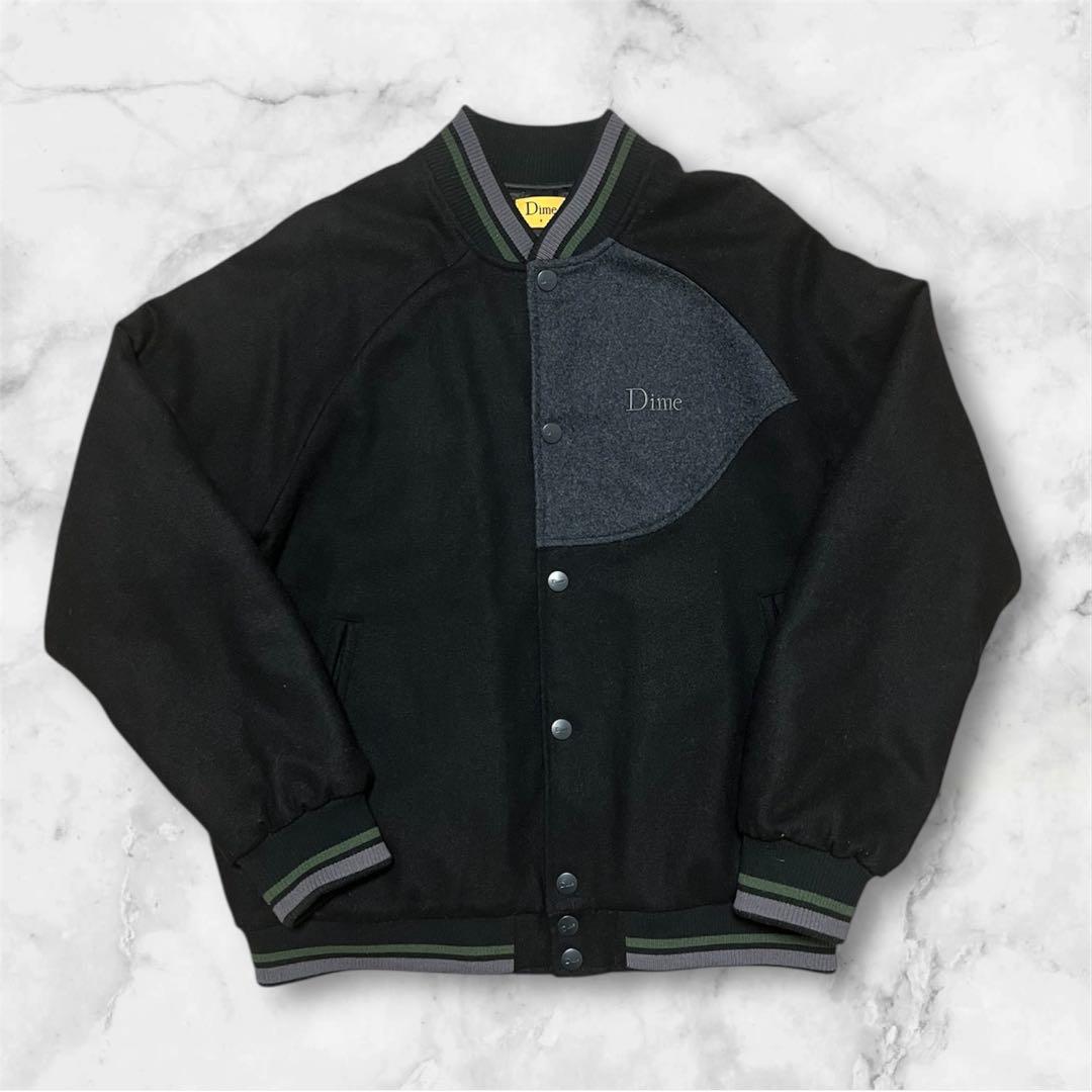 【Dime】ダイム ウールジャケット スタジャン 美品 サイズS 短丈 ワイド