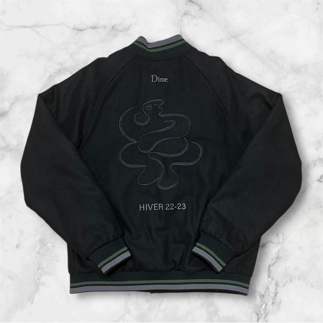 【Dime】ダイム ウールジャケット スタジャン 美品 サイズS 短丈 ワイド