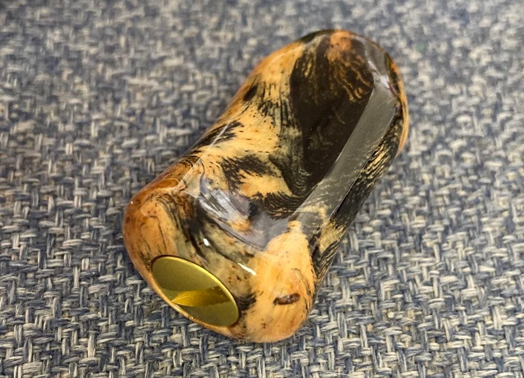 わたらせ樹脂工房製スタビライズドウッドノブ　シマノ用　左