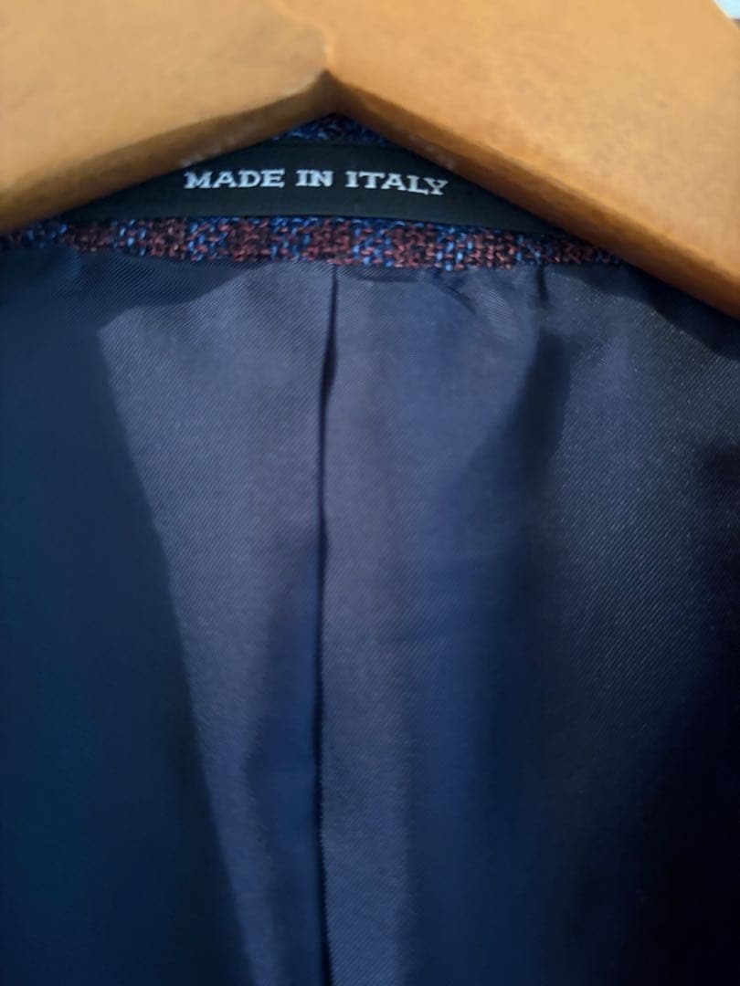 【2/8出品停止】 TAGLIATORE チェック柄 テーラードジャケット