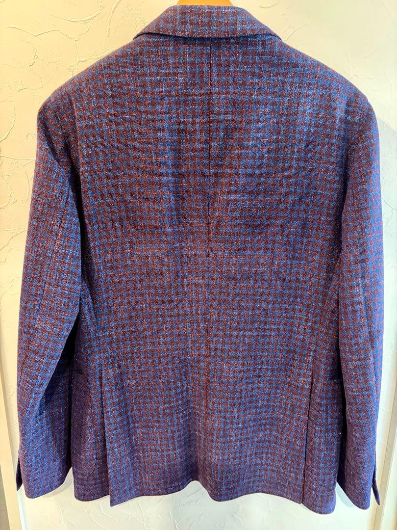 【2/8出品停止】 TAGLIATORE チェック柄 テーラードジャケット