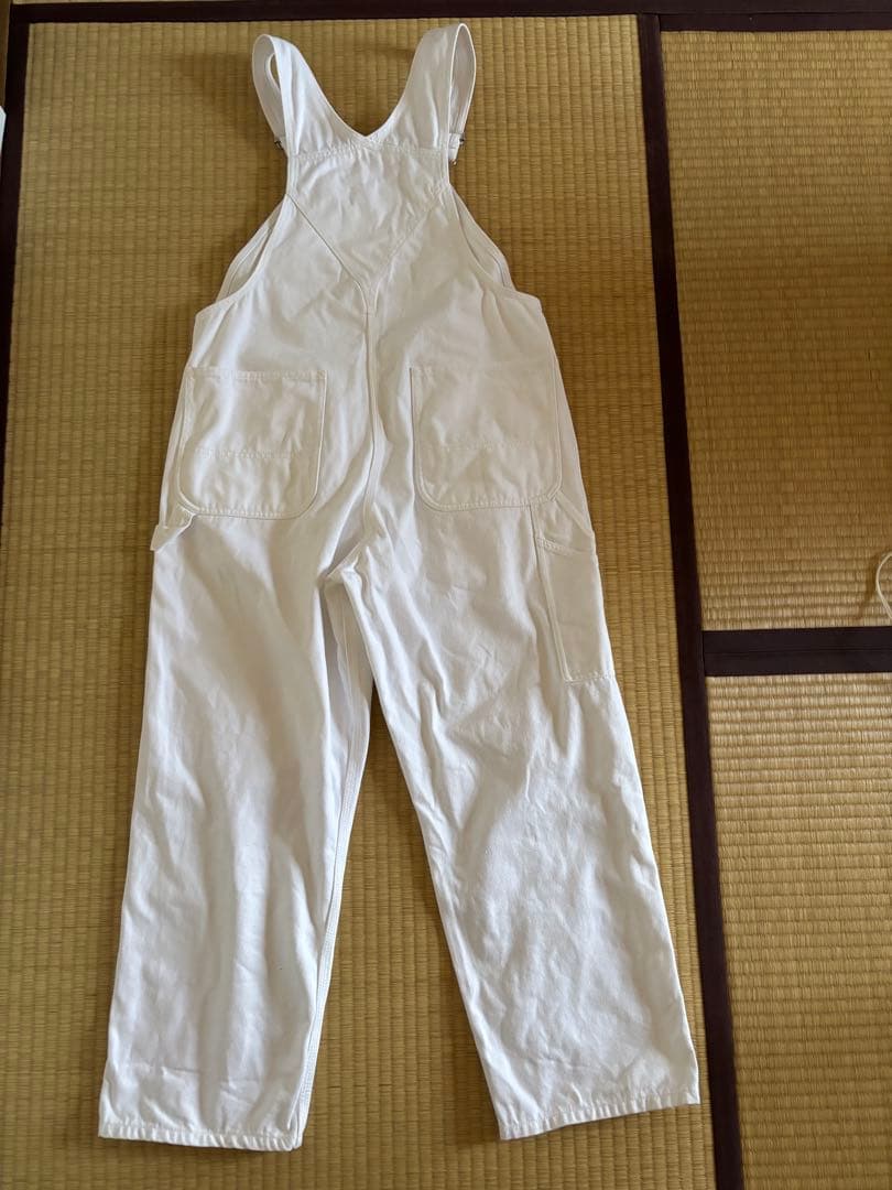 スピックアンドスパンと佐藤栞里さんのコラボ　ホワイト コットンサロペット