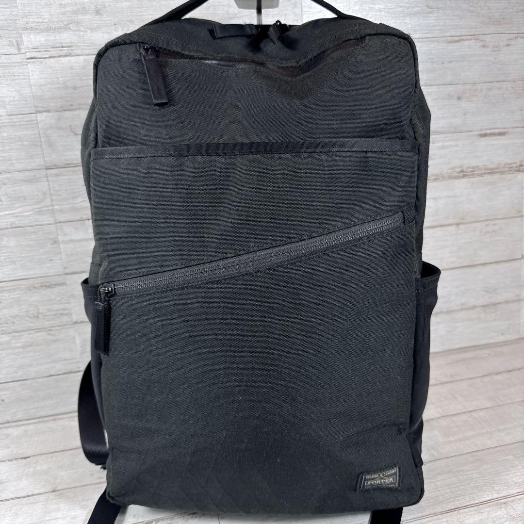 ポーター　デイパック　通勤バック　リュック　深緑系　HYBRID DAYPACK