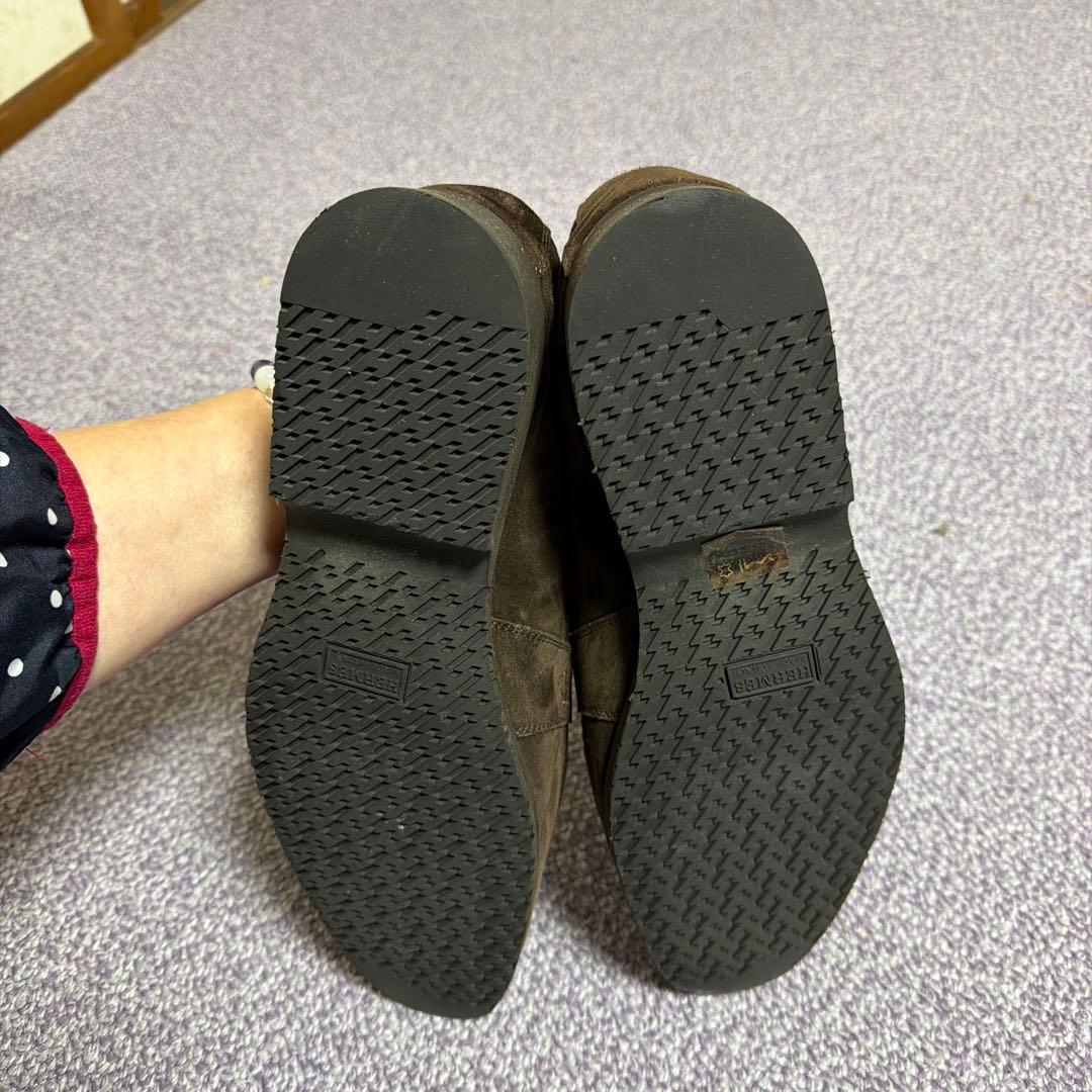 A*I様 HERMES ダークブラウン スエード ローファー超美品42