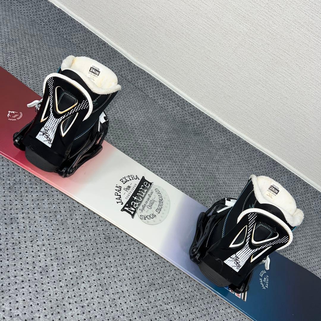 ５回使用 キッズスノーボード 130cm SPOON×バイン×ダイヤルブーツ