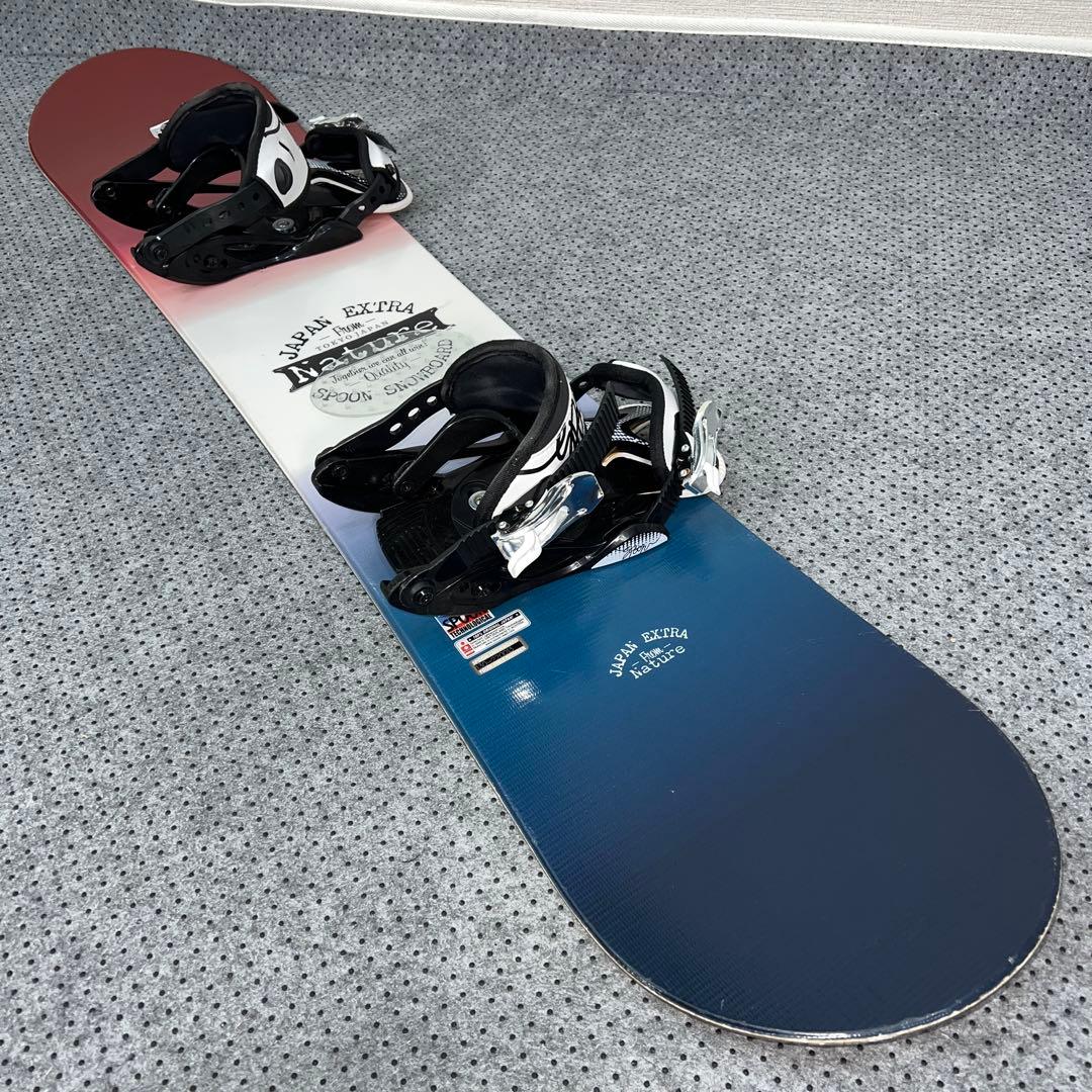 ５回使用 キッズスノーボード 130cm SPOON×バイン×ダイヤルブーツ