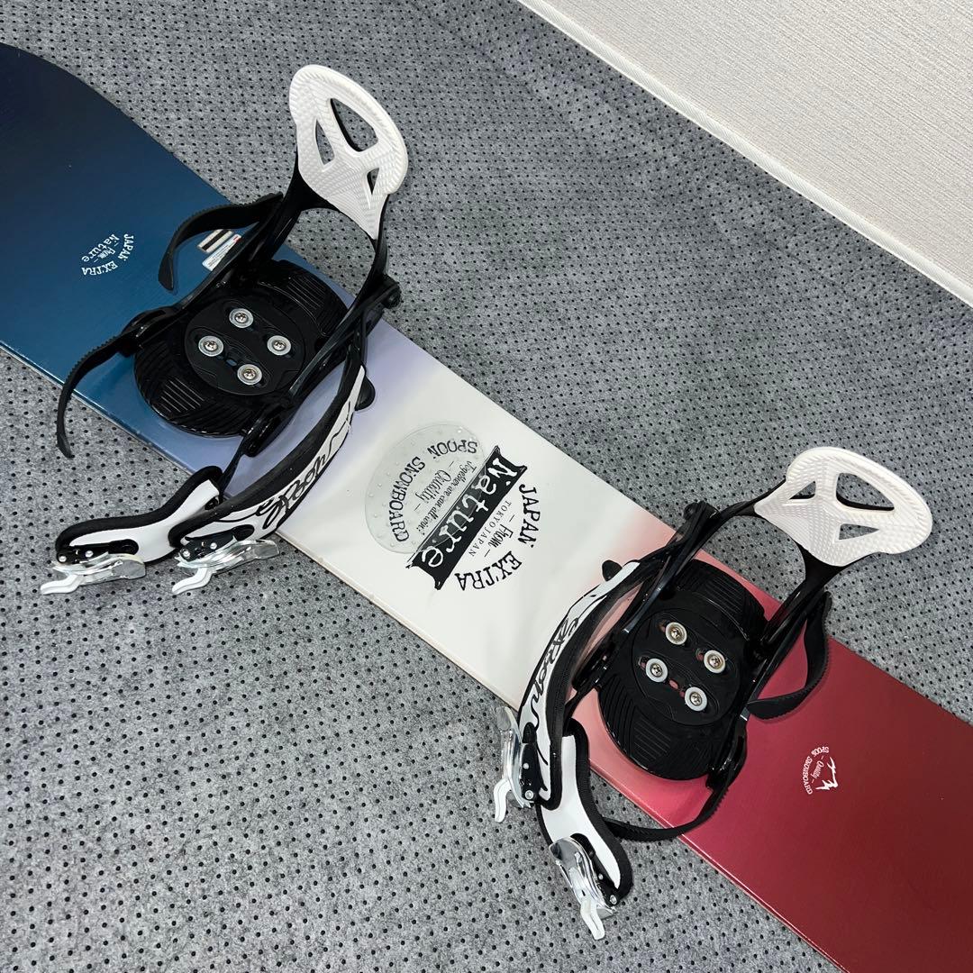 ５回使用 キッズスノーボード 130cm SPOON×バイン×ダイヤルブーツ