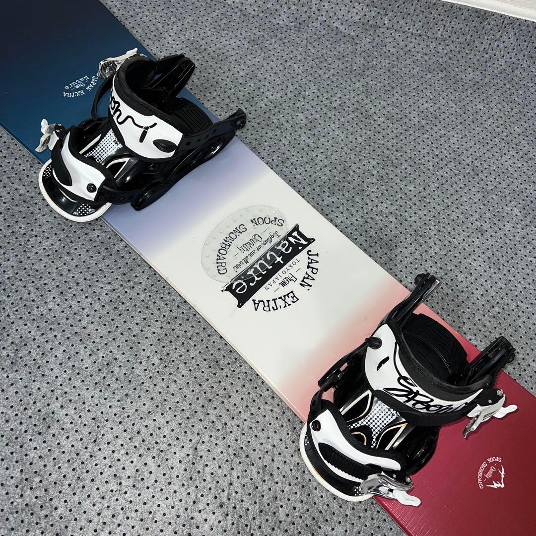 ５回使用 キッズスノーボード 130cm SPOON×バイン×ダイヤルブーツ