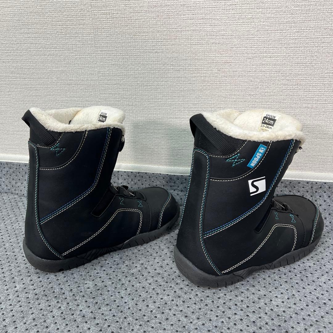 ５回使用 キッズスノーボード 130cm SPOON×バイン×ダイヤルブーツ