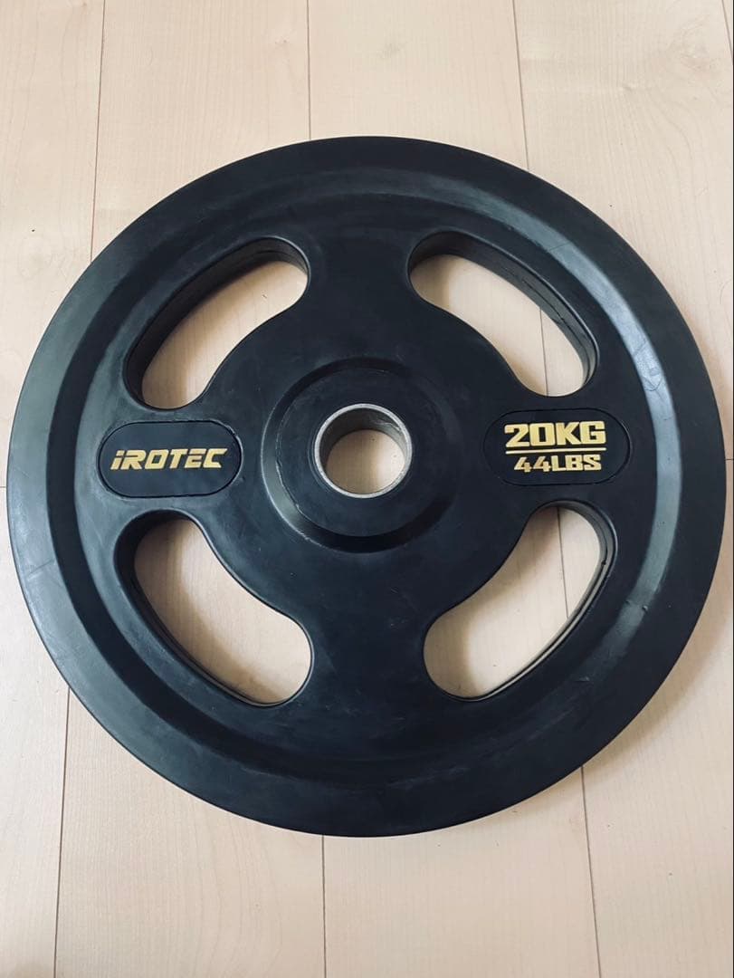 IROTEC オリンピックラバープレート20kg セット①