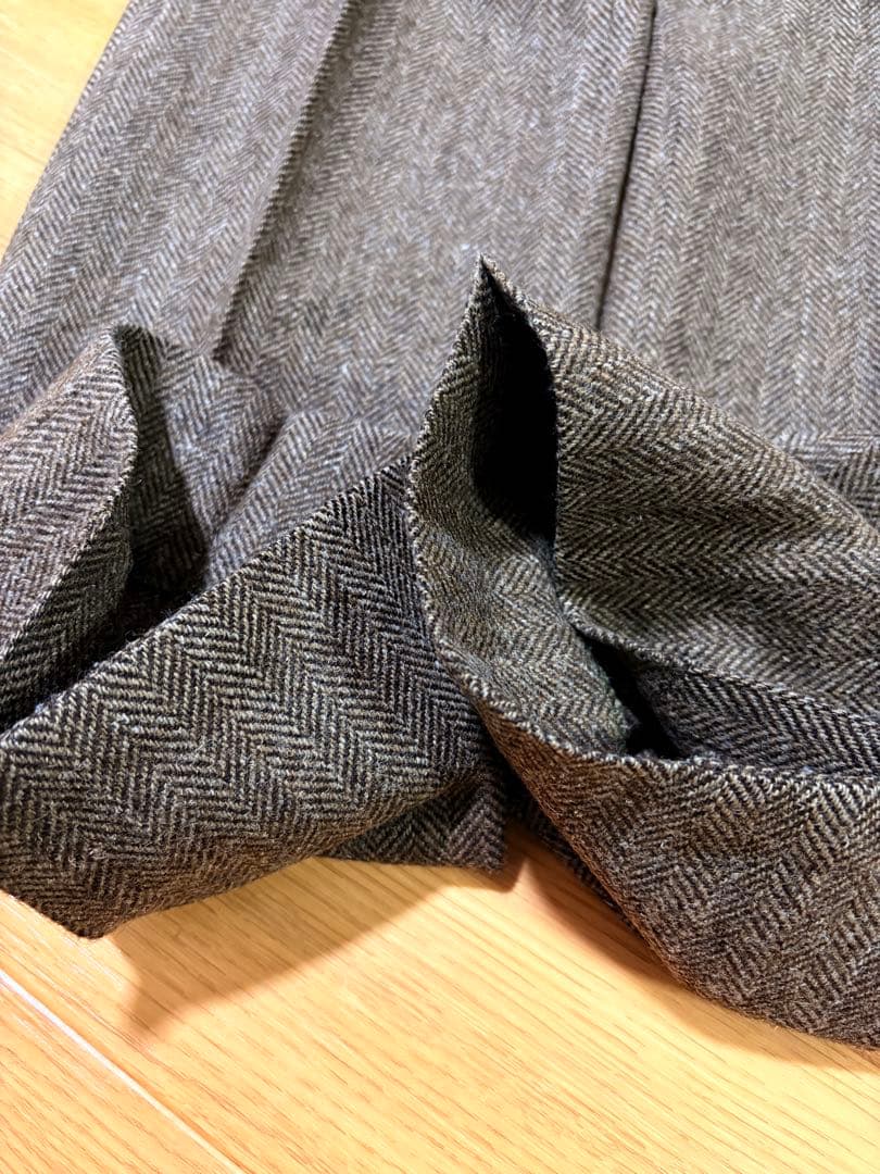 ヴァンジャケット　ウールツイード　ヘリンボーン　トラウザーズ　78