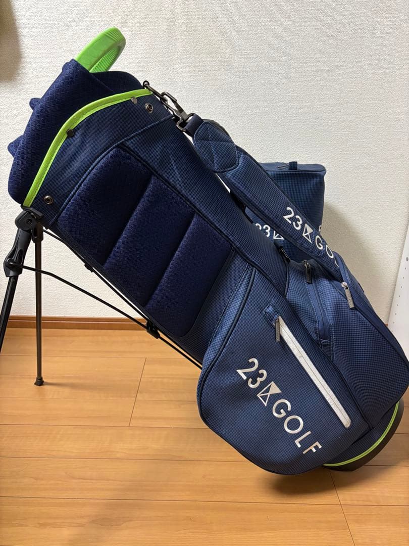 23区GOLF スタンド式 軽量キャディバッグ ネイビー
