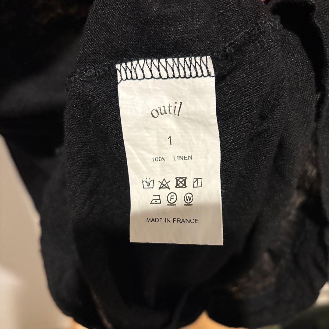 outil habas リネンバスクシャツ　サイズ1