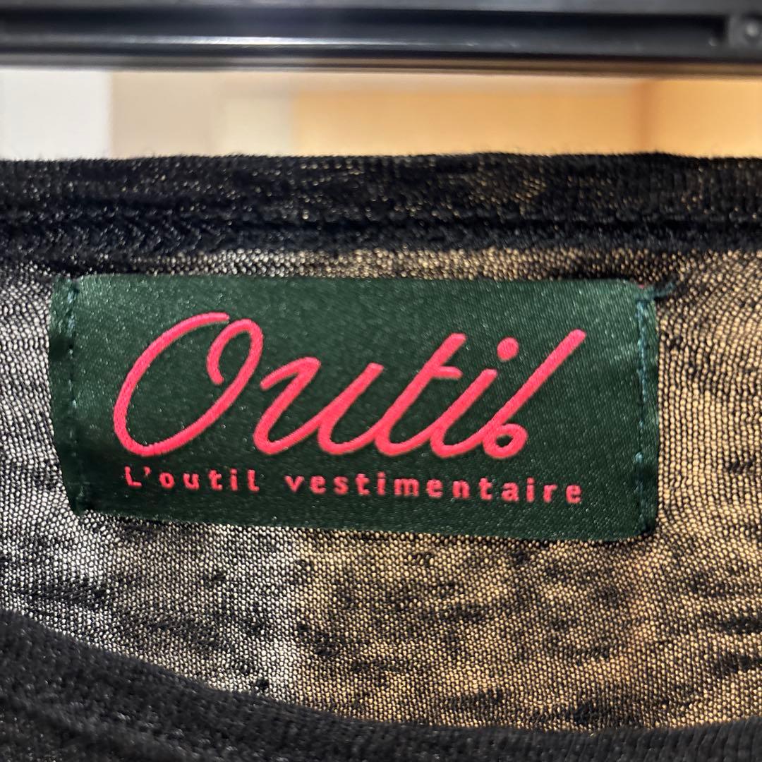 outil habas リネンバスクシャツ　サイズ1