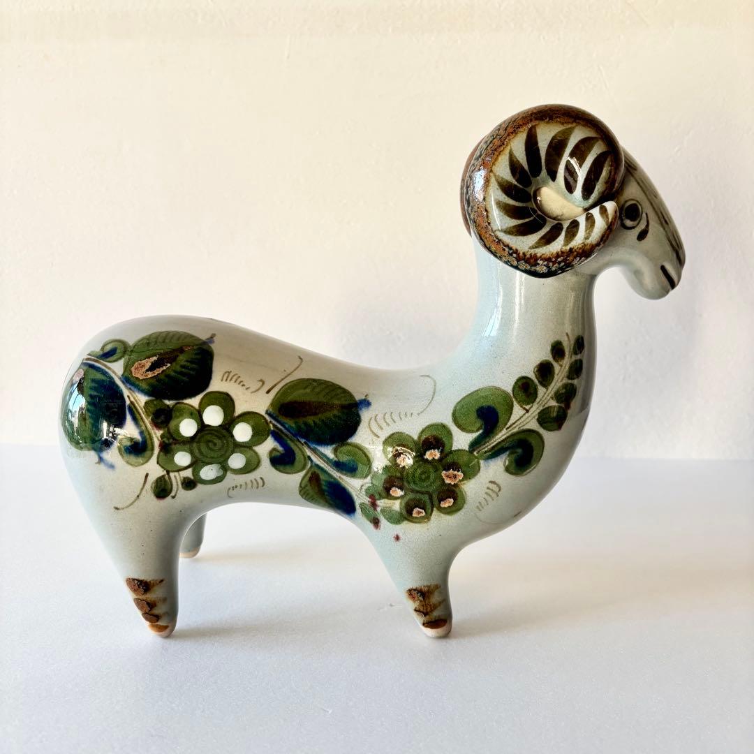 EL PALOMAR トナラ焼 羊像 / Tonala Folk Art