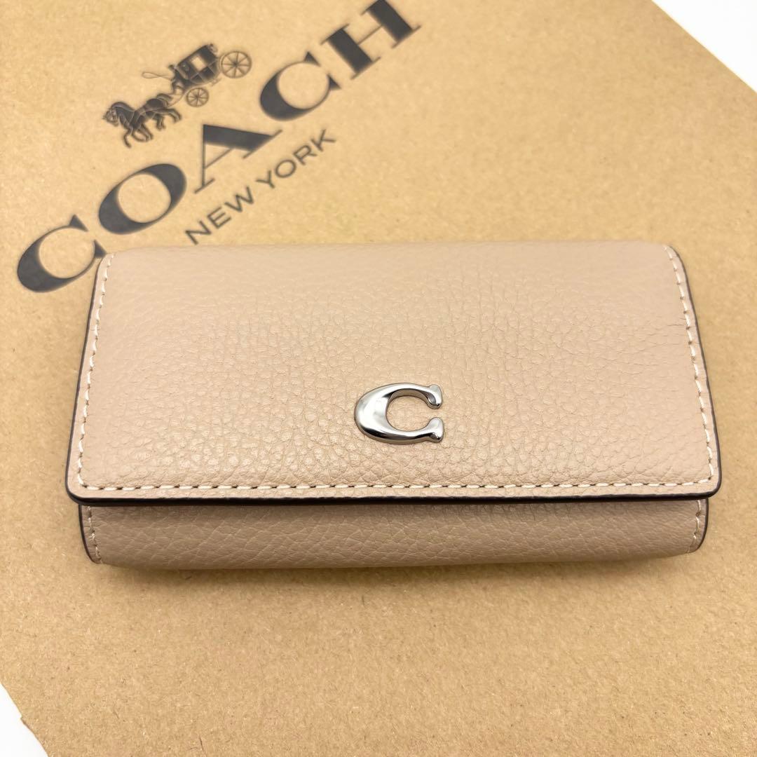 【COACH☆新品】エッセンシャル 6 リング キー ケース！トープ！