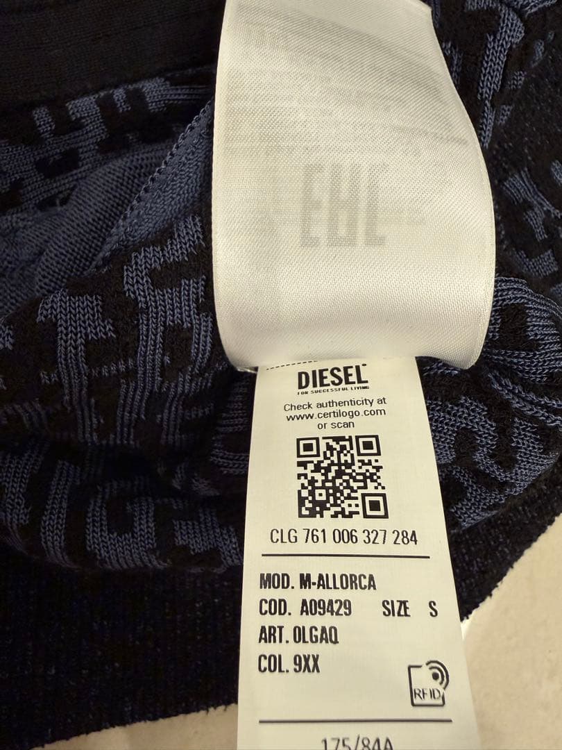 DIESEL M-ALLORCA ロングドレス Sサイズ ネイビー