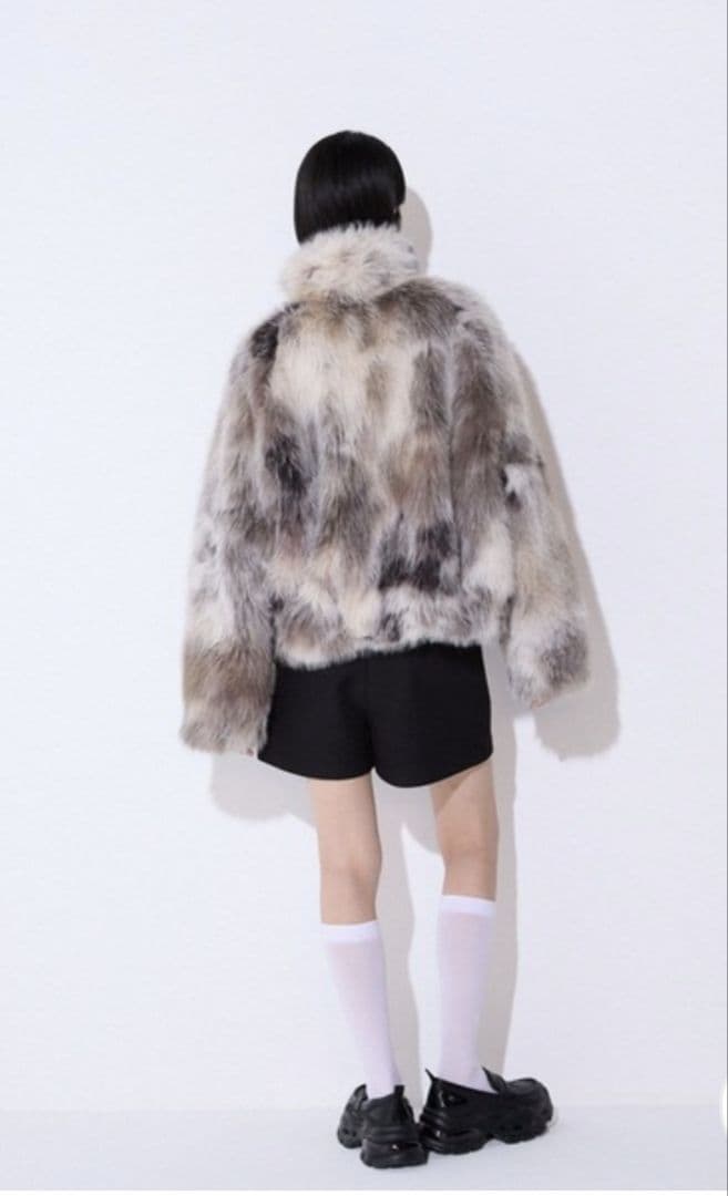 新品　JEANASIS　MIXカラーファーブルゾン