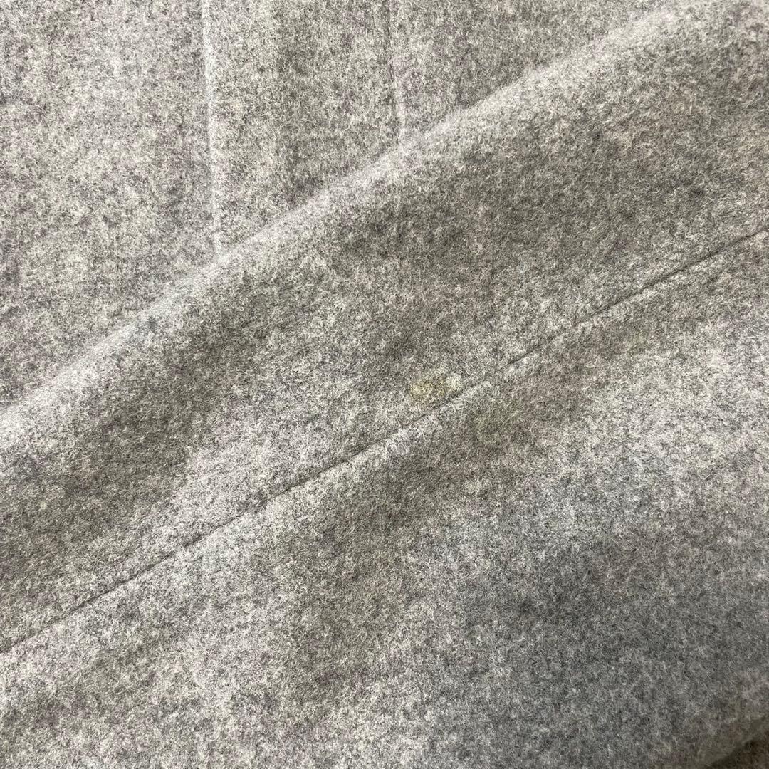 美品【Theory/セオリー】ウール スタンドカラーロングコート グレー 40