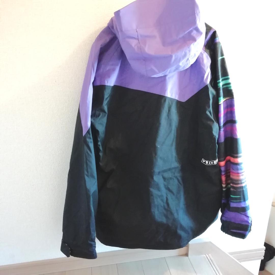 VOLCOM スノーボードジャケット L レディース 紫 派手 柄 スノーウェア