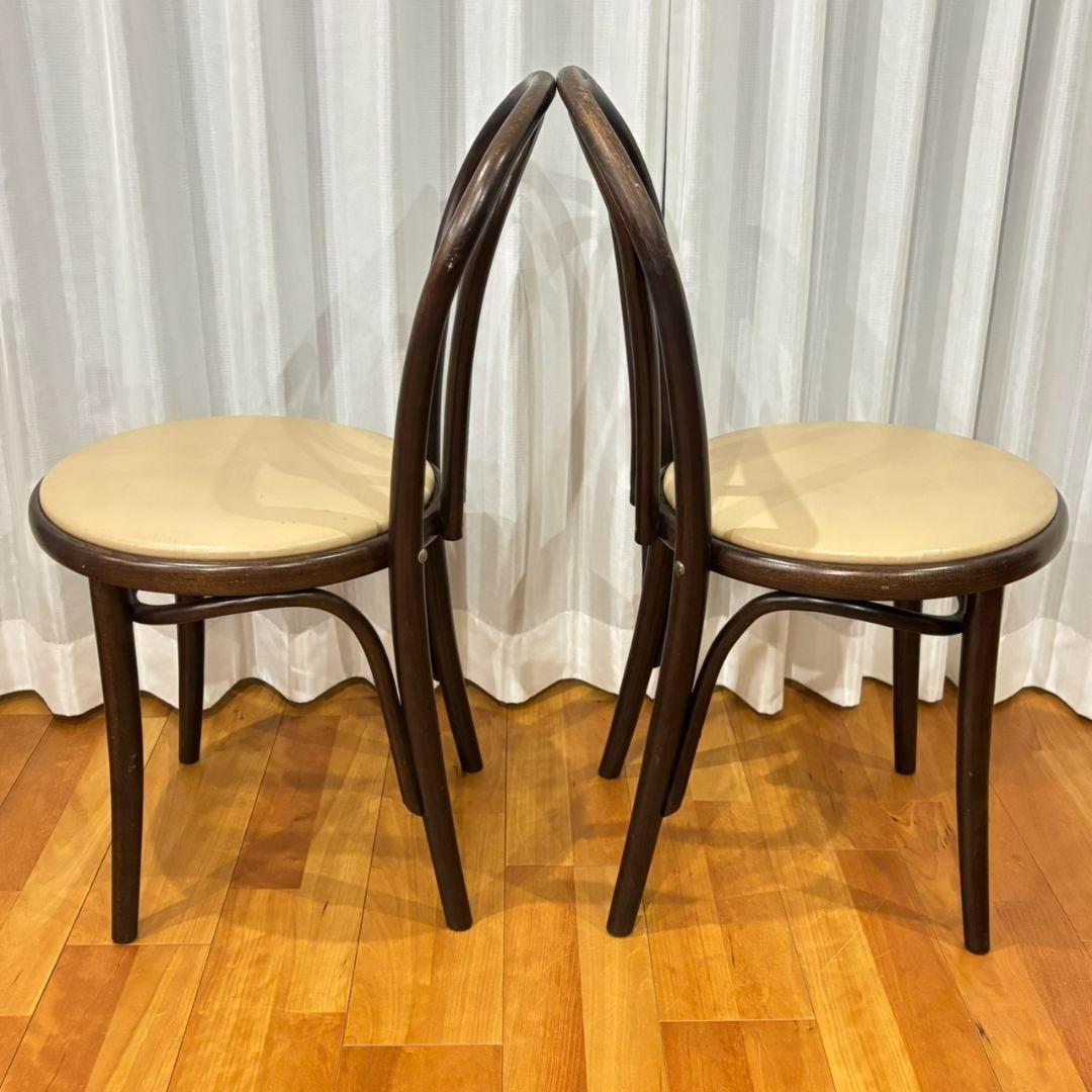 【名作曲げ木チェア✨】チェコ製ベントウッド 2脚セット ナチュラルモダン