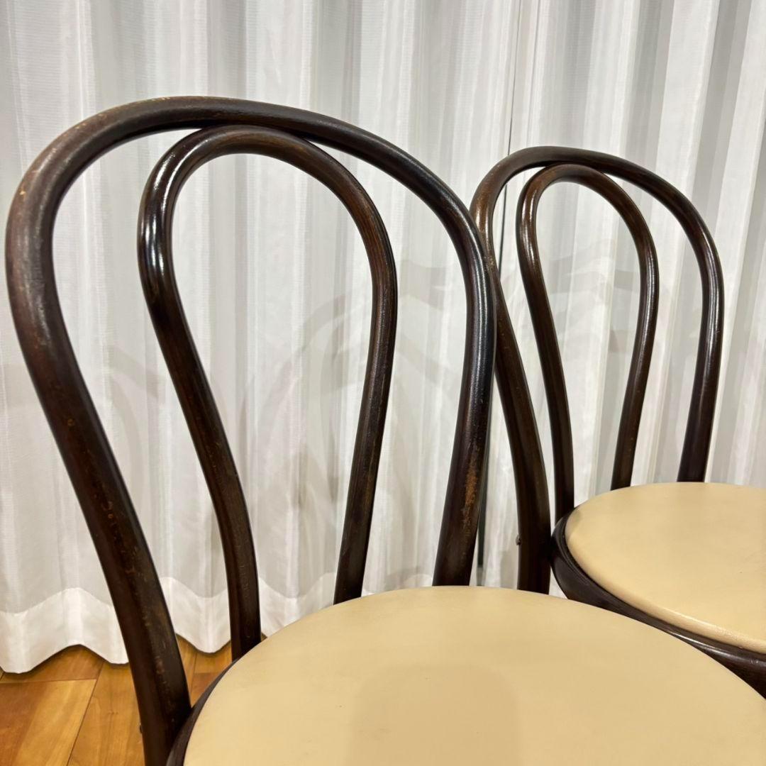 【名作曲げ木チェア✨】チェコ製ベントウッド 2脚セット ナチュラルモダン