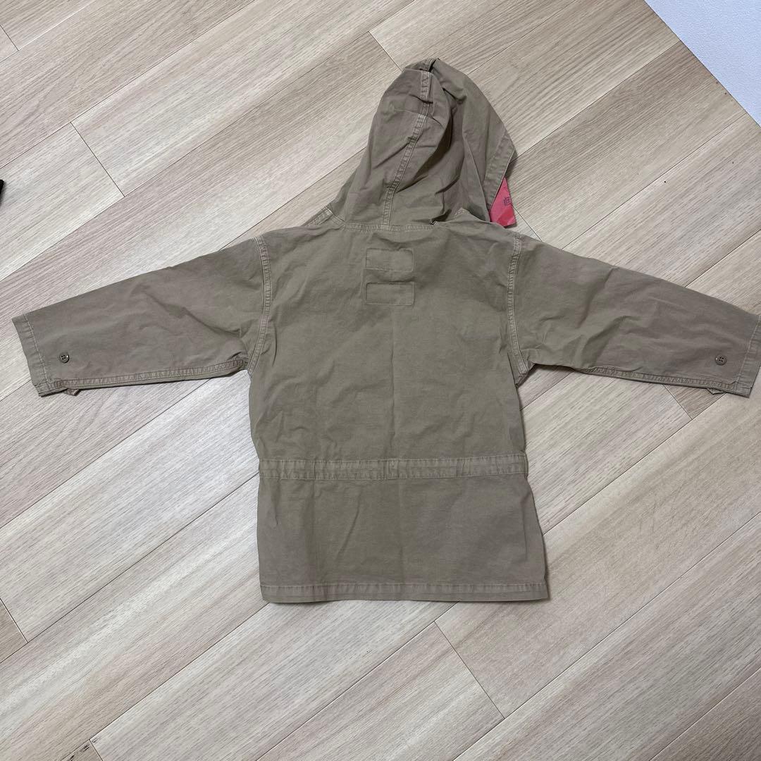 デニムダンガリー ベージュ ジャケット 130