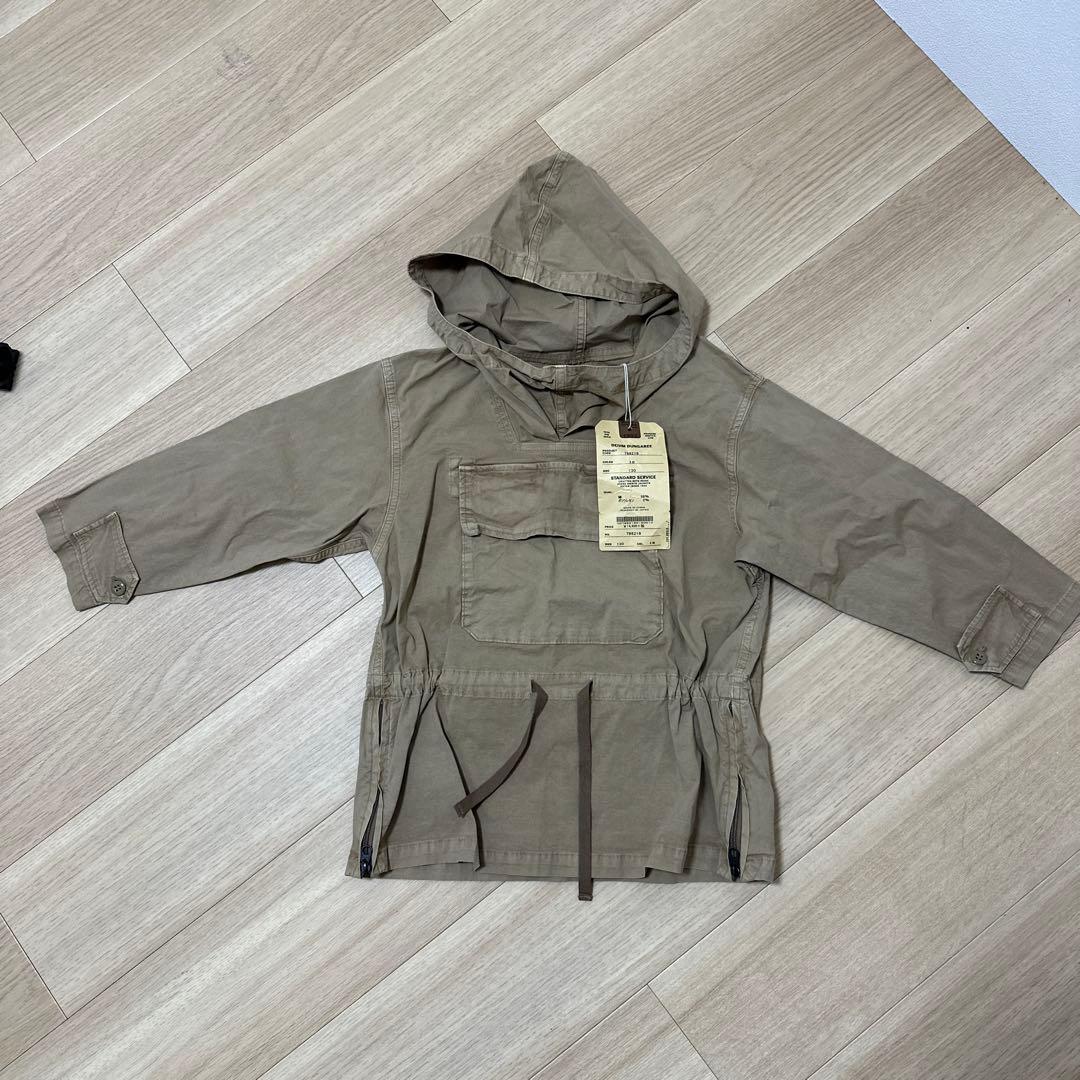 デニムダンガリー ベージュ ジャケット 130