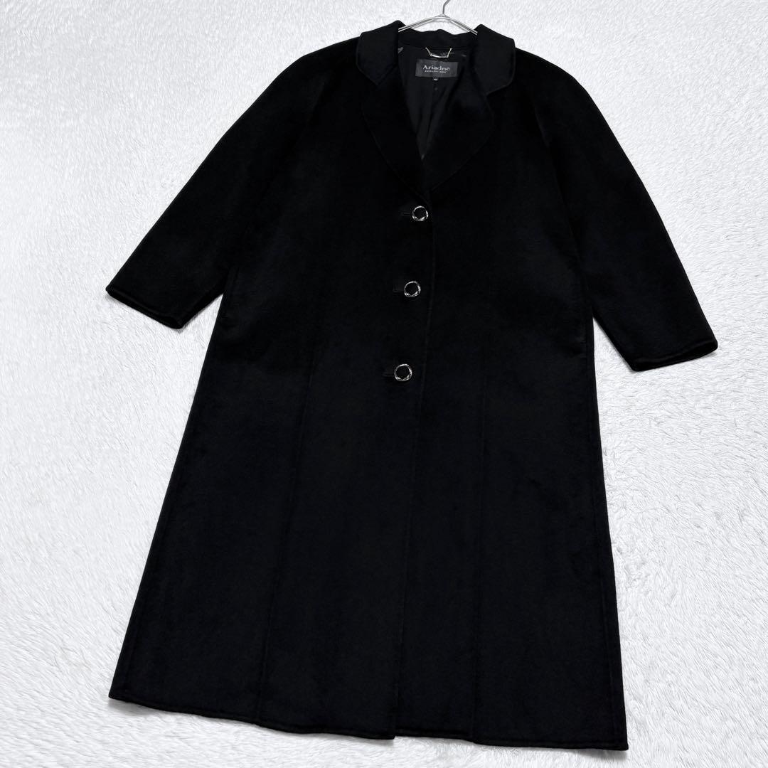 【美品】ロロピアーナ 大きいサイズ カシミヤ リバーコート 上品 高級