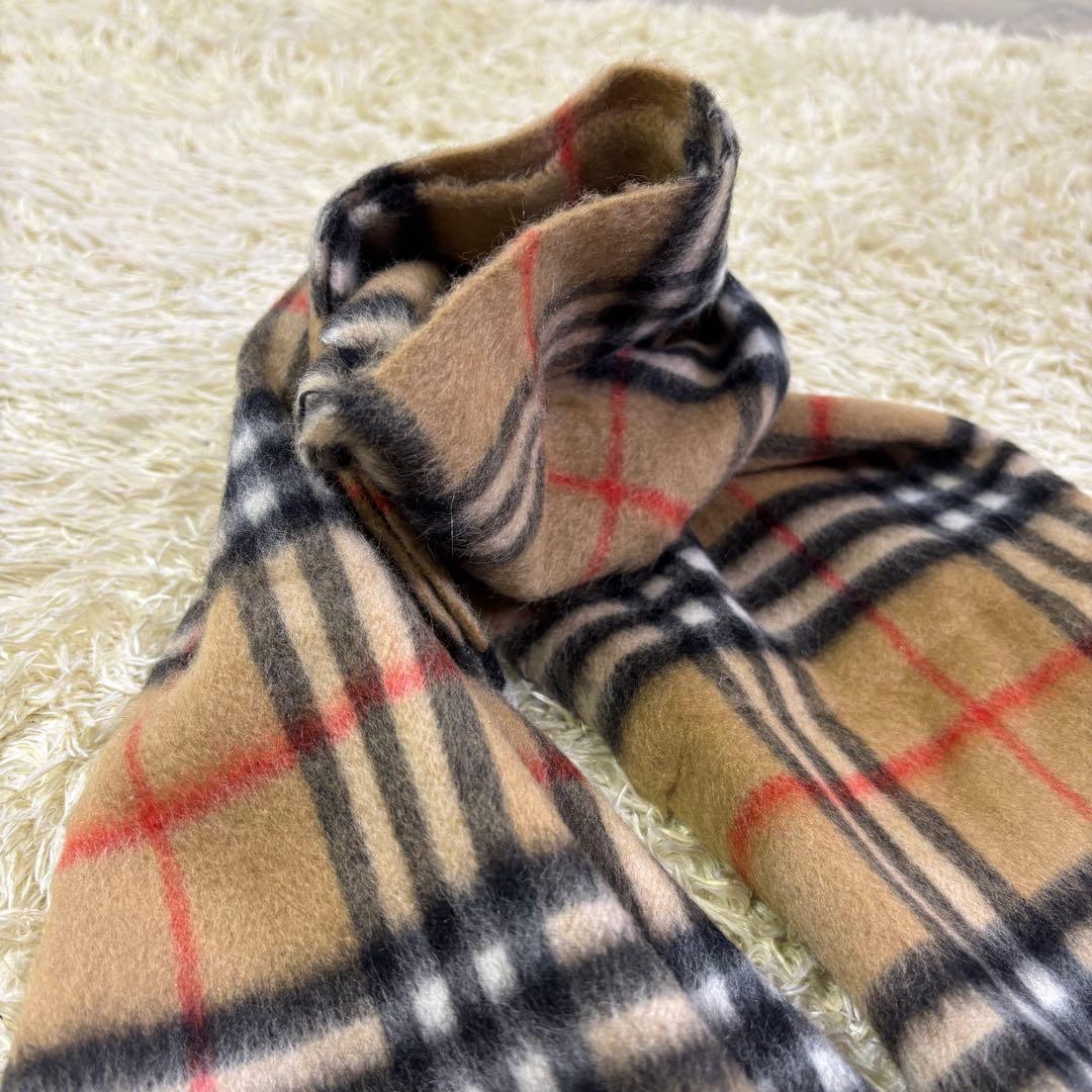 タグ付き新品　バーバリーズ　ノバチェック　高品質　カシミヤ100% マフラー