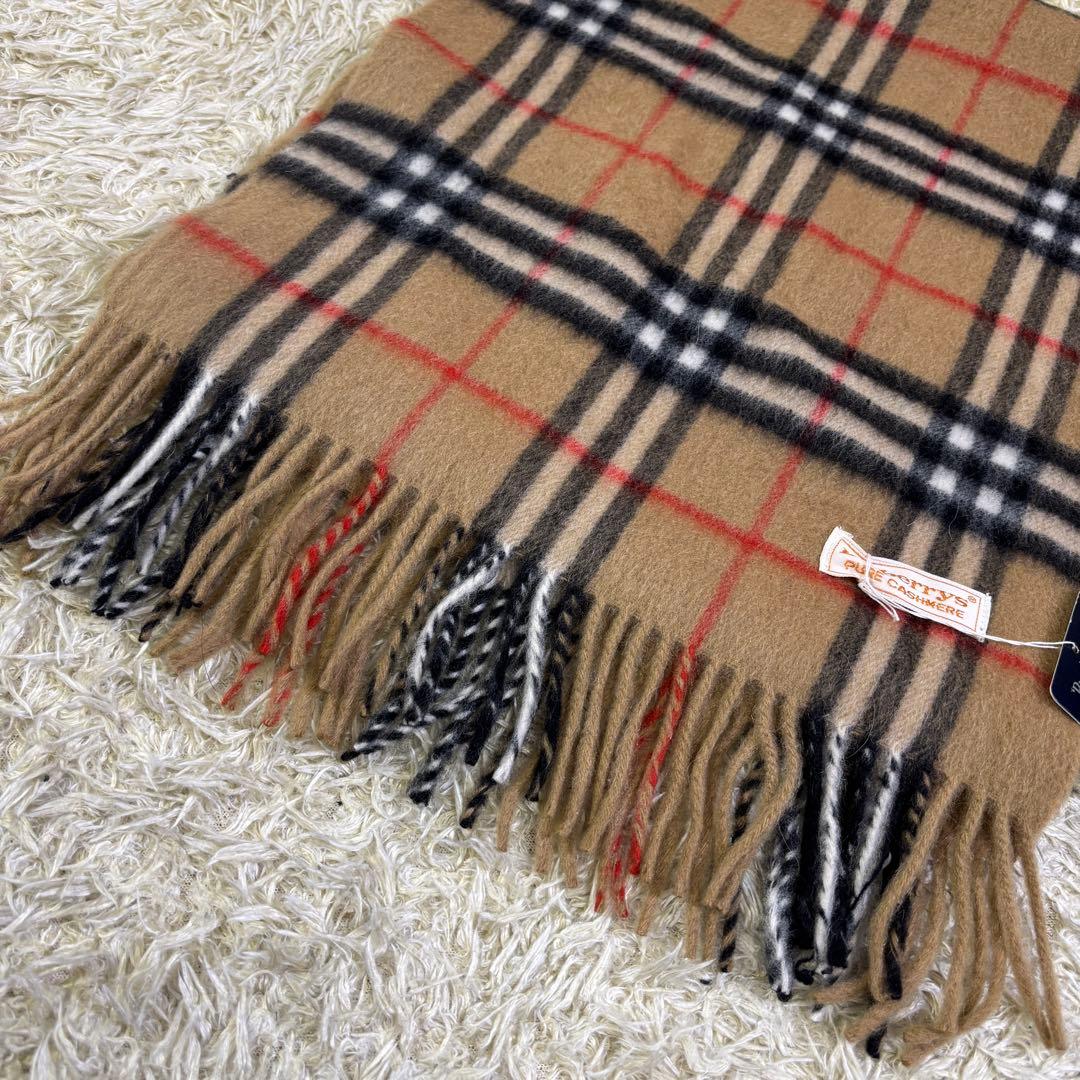 タグ付き新品　バーバリーズ　ノバチェック　高品質　カシミヤ100% マフラー
