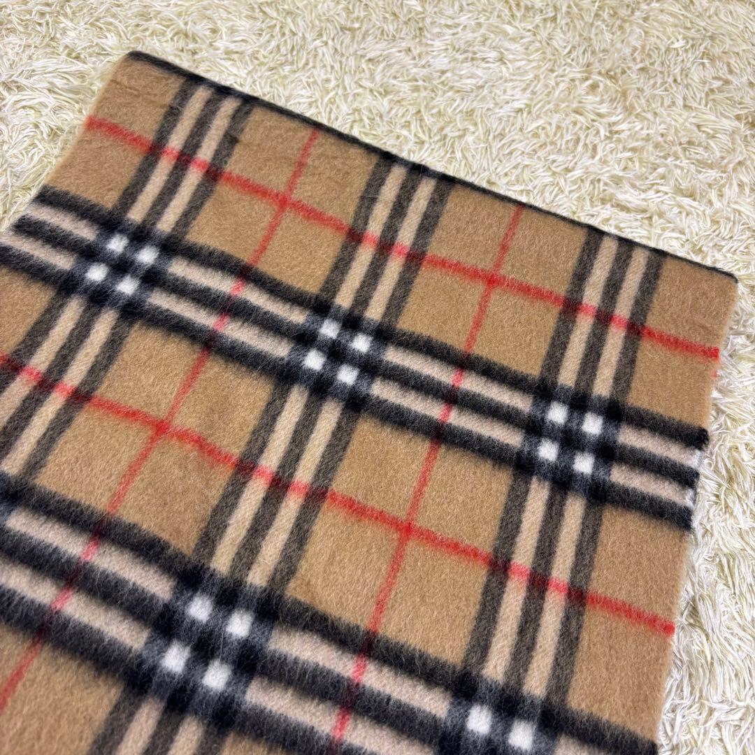 タグ付き新品　バーバリーズ　ノバチェック　高品質　カシミヤ100% マフラー