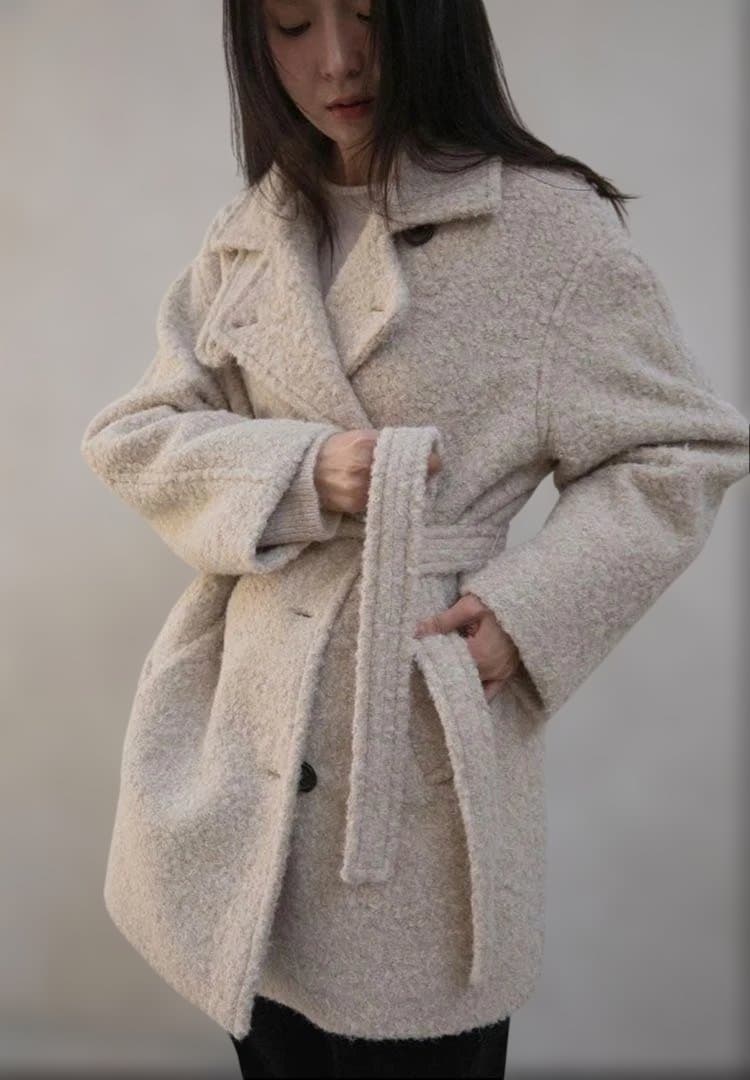 OHOTORO Boucle 2way Half Coat オオトロ　コート