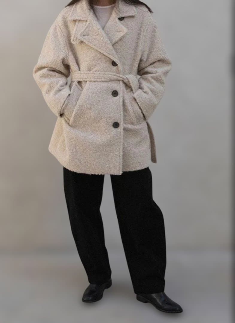 OHOTORO Boucle 2way Half Coat オオトロ　コート