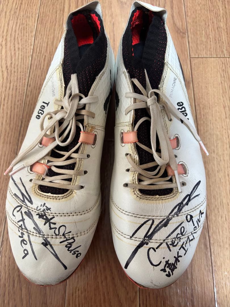 鄭大世 直筆サイン入り 実使用スパイク 清水エスパルス 支給品 チョンテセ
