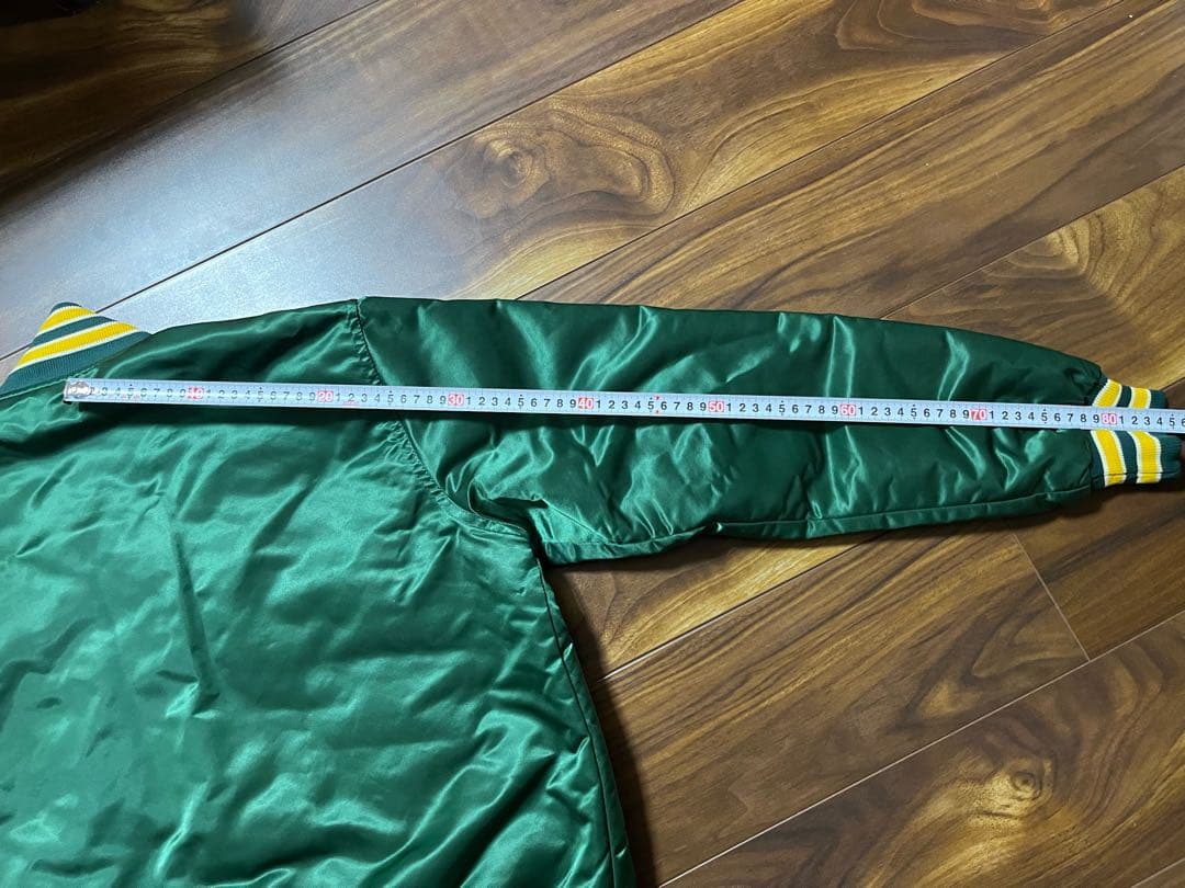 A's スタジャン グリーン刺繍ロゴ　スターター